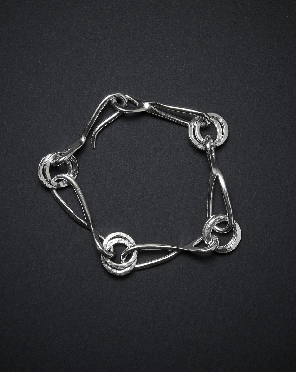 Elsie and May, custom design sterling silver link Bracelet