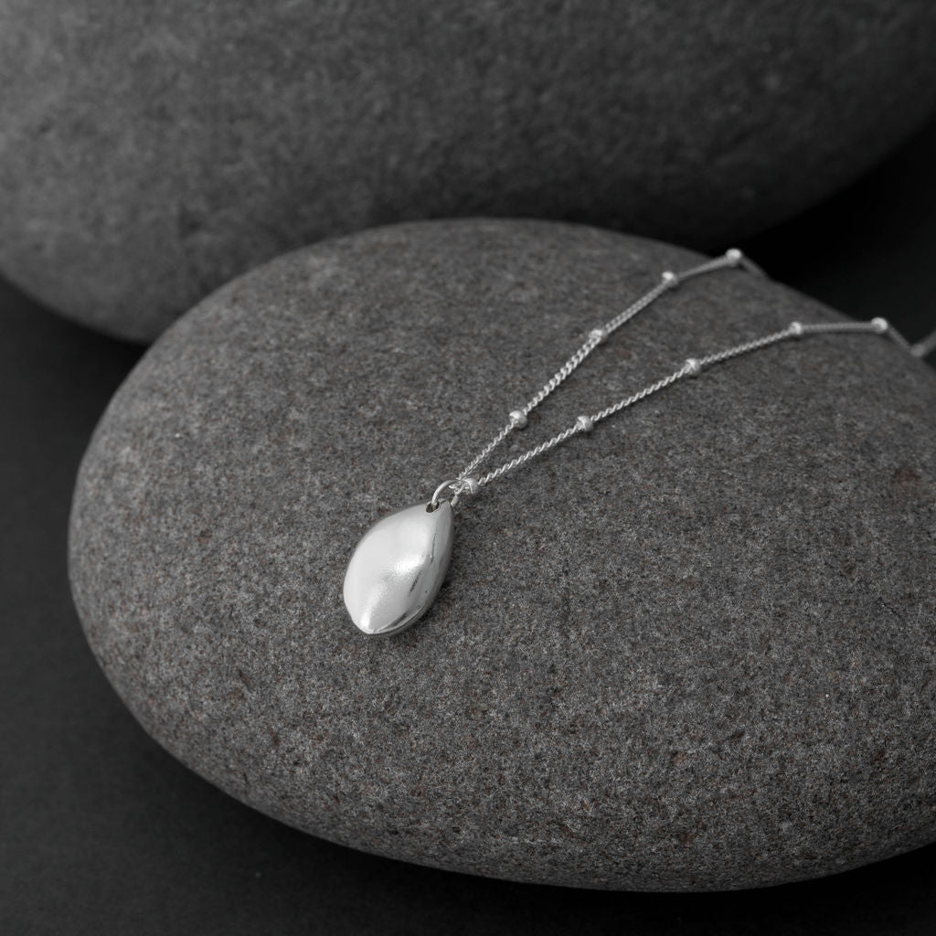 Seed Charm Necklace - Sterling Silver