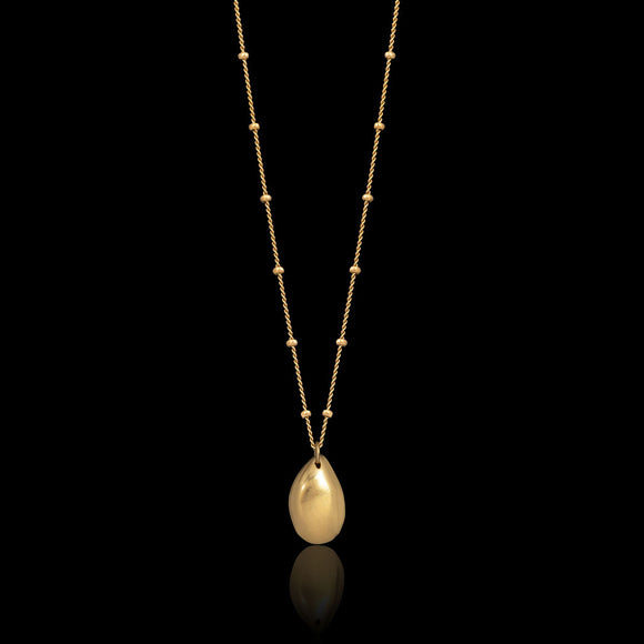Gold Vermeil Seed Charm Necklace