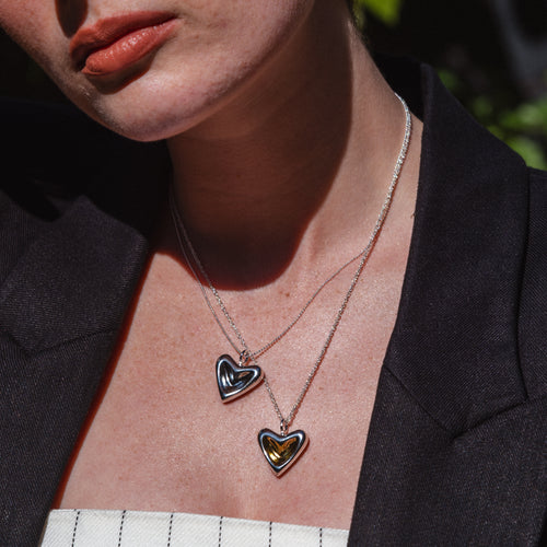 Elsie & May Gold Heart Necklace
