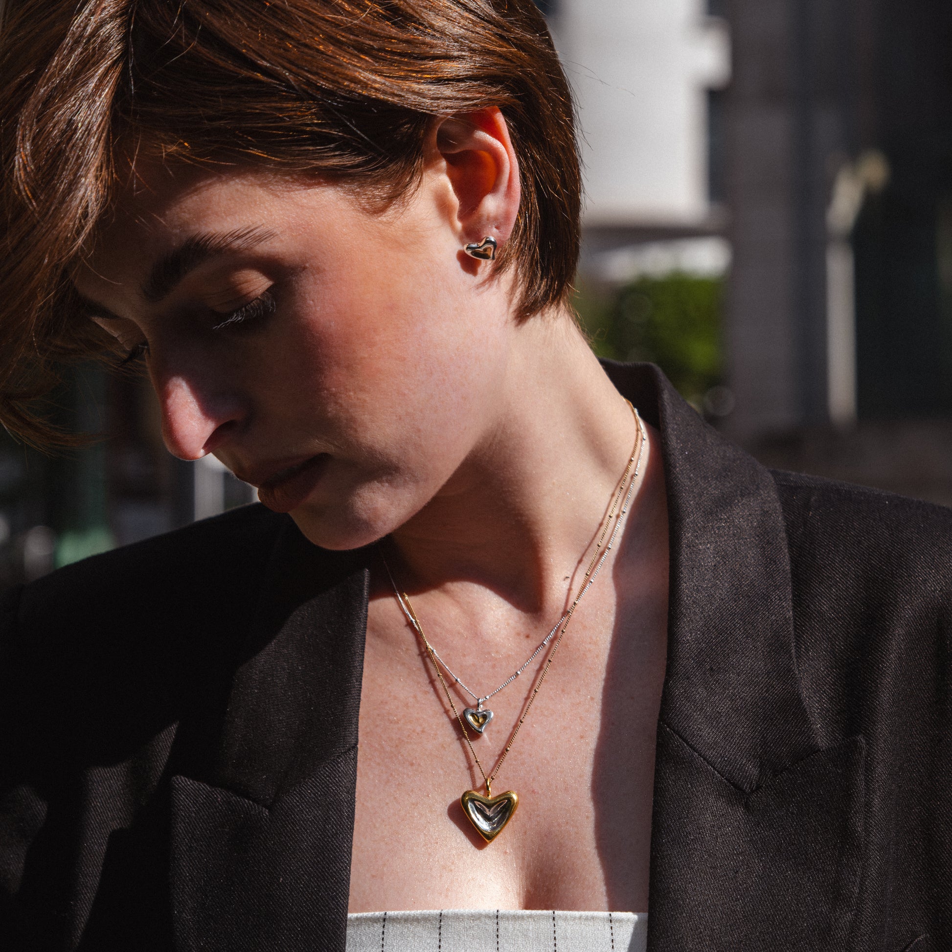 Elsie & May Gold Heart Necklace