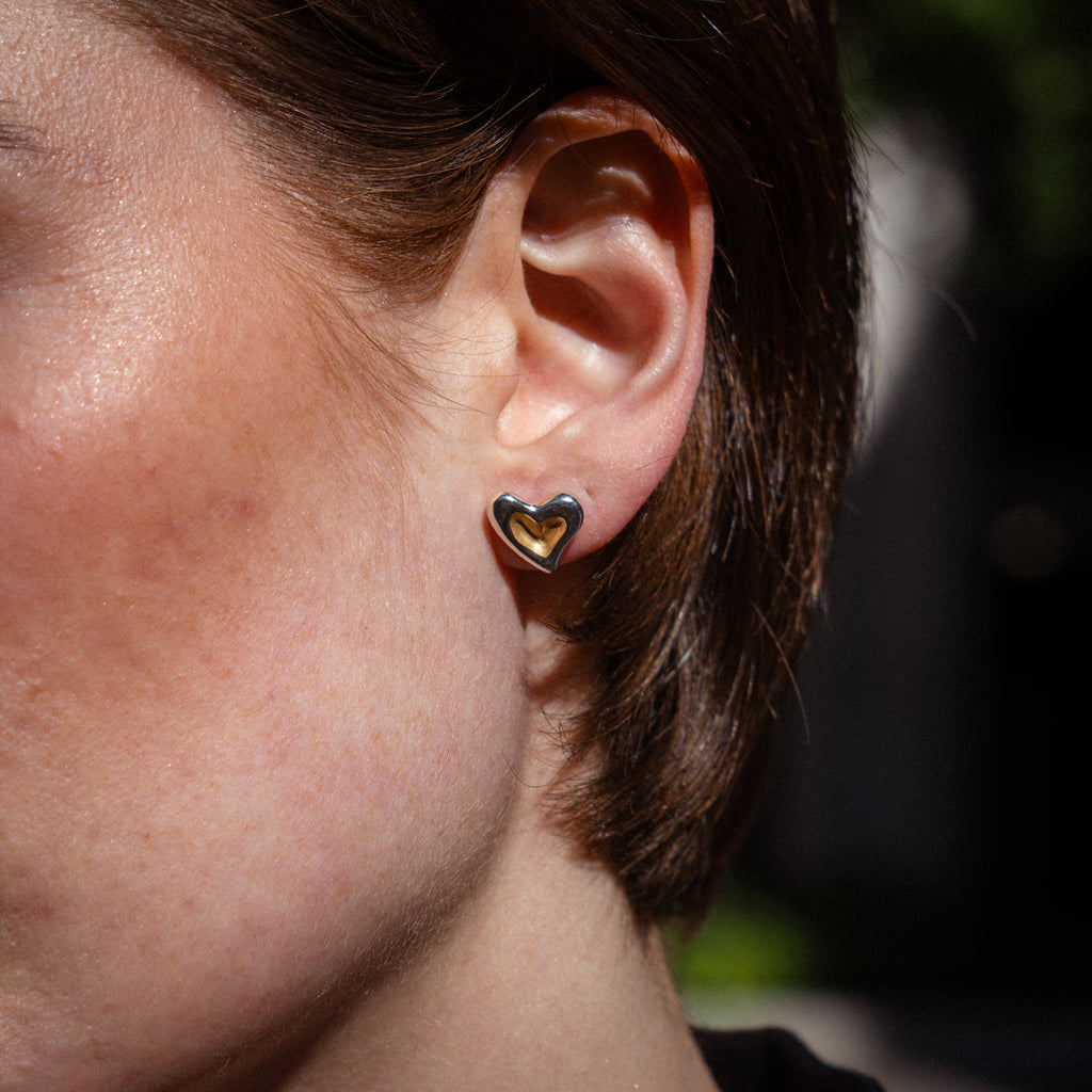 Sterling Silver Heart Ear-rings