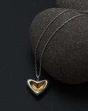 Elsie & May Silver Heart Necklace