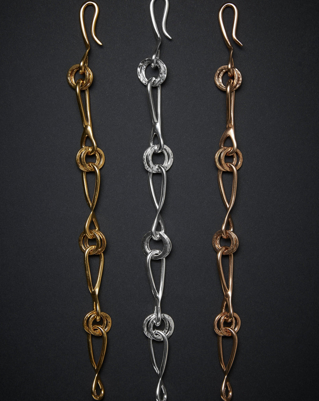 Sterling Silver Textured Link Bracelet