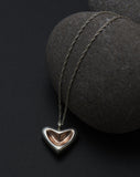 Elsie & May Silver Heart Necklace