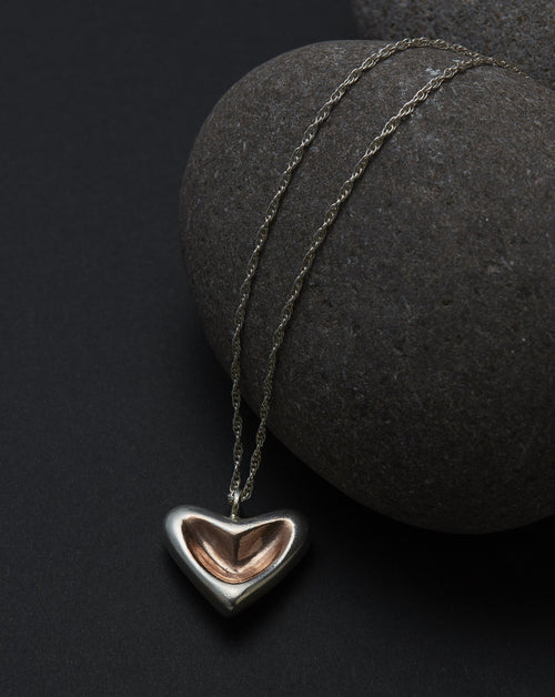 Elsie & May Rose Gold Heart Necklace